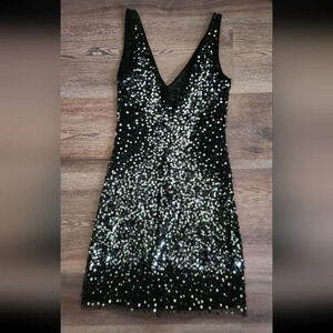 BASIX BLACK LABEL SEQUINED DRESS